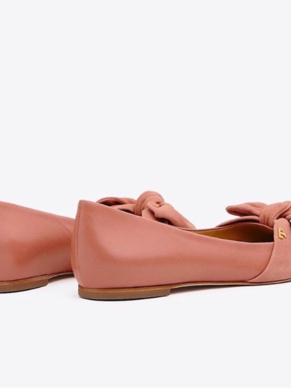 NEW Tory Burch Eleanor Bow leather flat shoes 9.5 - Picture 4 of 16